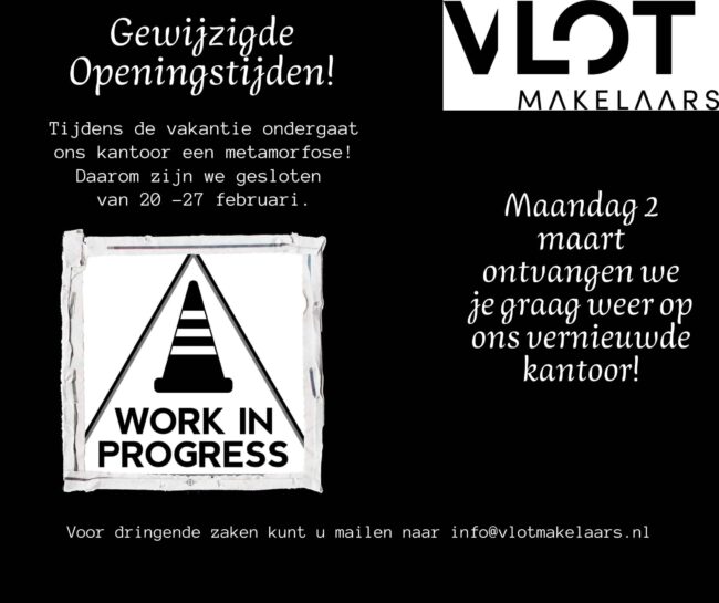 Gewijzigde Openingstijden